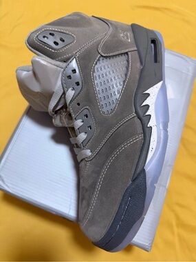 Jordan Taupe Suede High-Top Sneakers